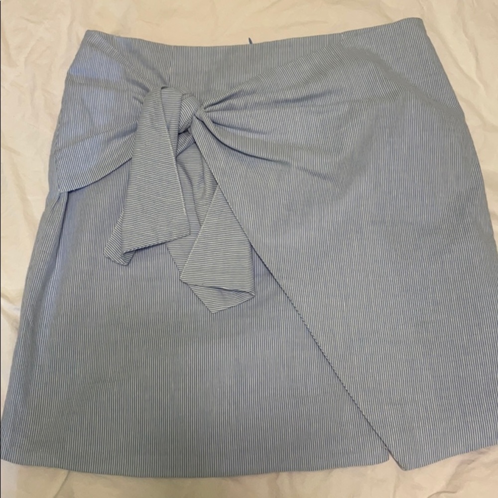 Adorable blue and white striped skirt
